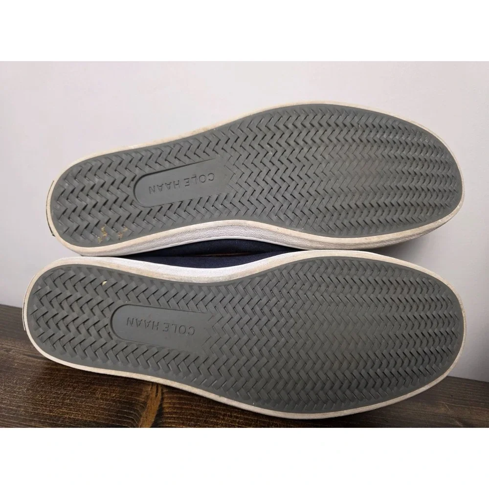 Cole Haan Nantucket 2.0 Men's Shoes Size 10 M Navy‎ Brown Canvas Slip On Loafers